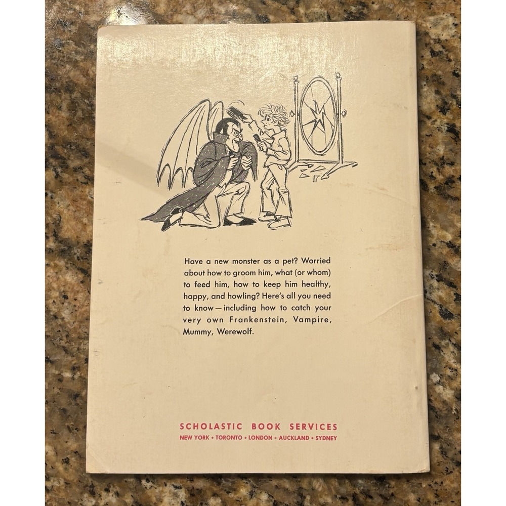 Vtg 1970 How to Care for Your Monster Soft Cover Book Norman Bridwell - Picture 2 of 2